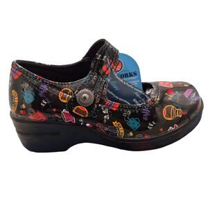 NEW Easy Works Easy Street Letsee Mary Jane clogs shoe hot coffee Size 6 wide